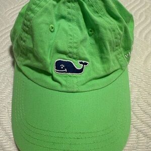Vineyard Vines Lime Green Hat with Whale Emblem